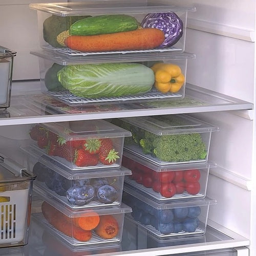 Plastic Fridge Storage Container – 1500 ml Large Airtight Box for Kitchen, Pantry & Meal Prep Use