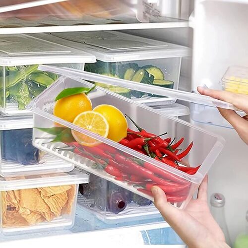 Plastic Fridge Storage Container – 1500 ml Large Airtight Box for Kitchen, Pantry & Meal Prep Use