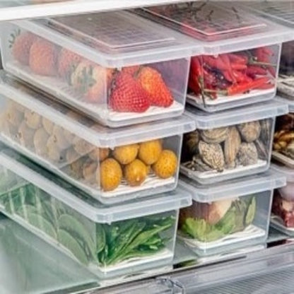 Plastic Fridge Storage Container – 1500 ml Large Airtight Box for Kitchen, Pantry & Meal Prep Use