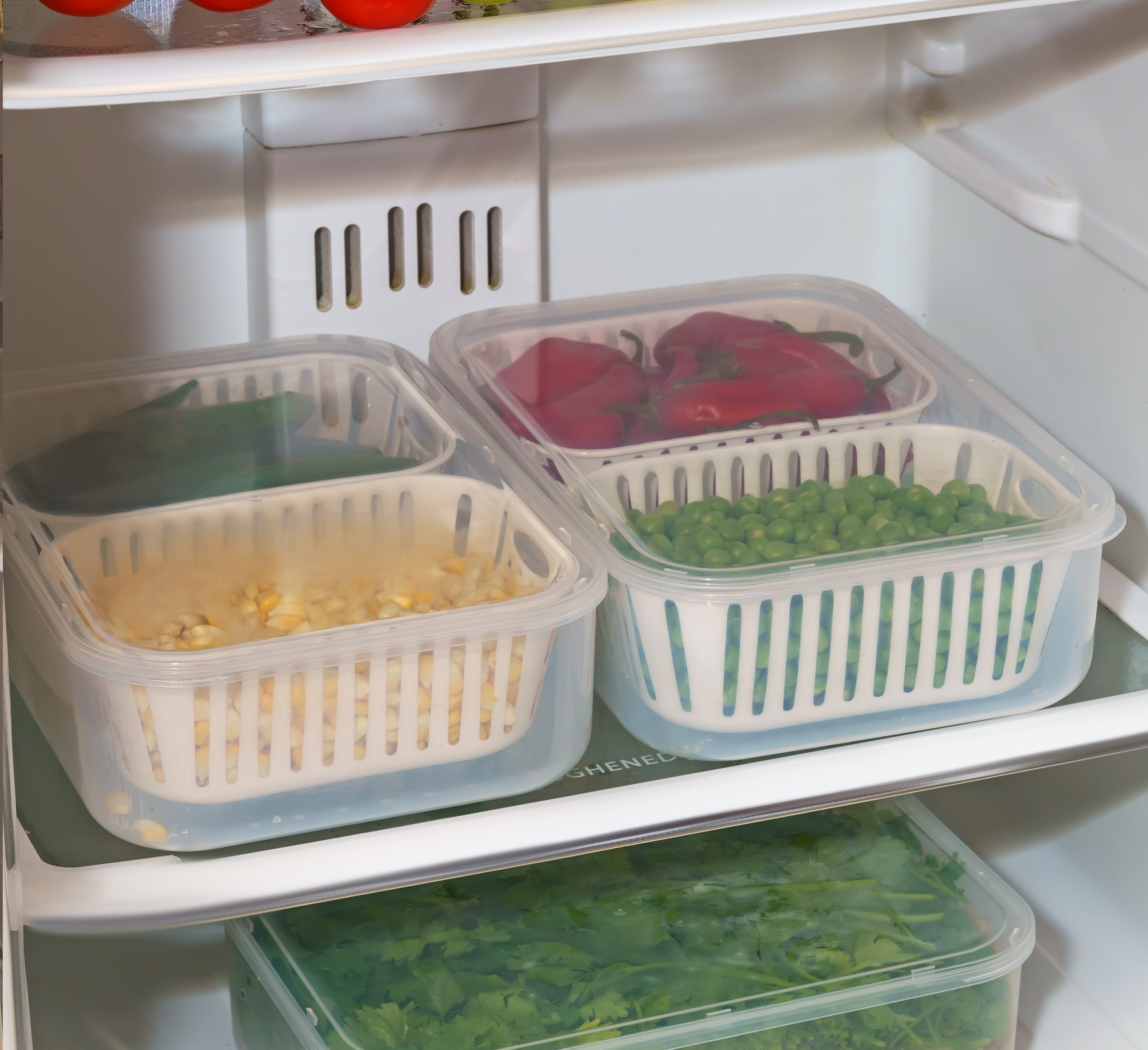 Plastic Fridge Storage Container – 2500 ml Large BPA-Free Box with Lid for Fruits, Vegetables & Leftovers