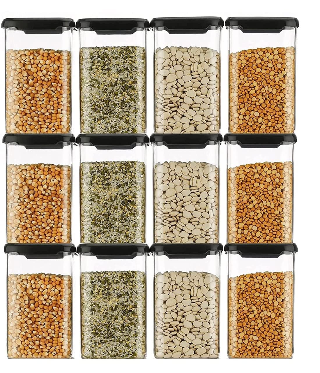 Plastic Grocery Container – 1100 ml Airtight BPA-Free Food Storage Jar for Kitchen & Pantry
