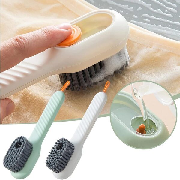 Shoe Cleaning Brush Dispenser – 3-in-1 Automatic Foam & Brush Cleaner with Refill Cartridges
