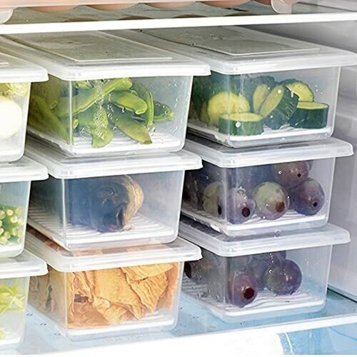 Plastic Fridge Storage Container – 1500 ml Large Airtight Box for Kitchen, Pantry & Meal Prep Use