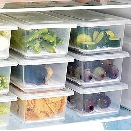 Plastic Fridge Storage Container – 1500 ml Large Airtight Box for Kitchen, Pantry & Meal Prep Use