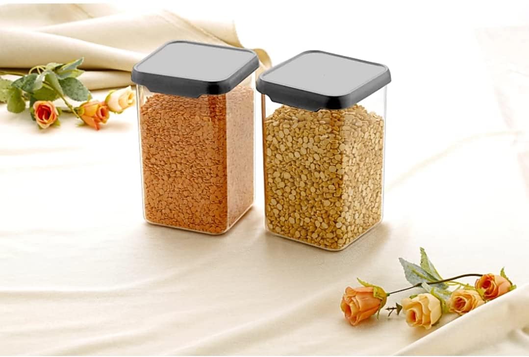 Plastic Grocery Container – 1100 ml Airtight BPA-Free Food Storage Jar for Kitchen & Pantry