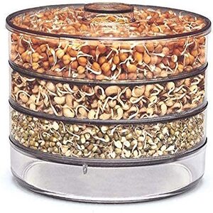 3-Layer Plastic Sprout Maker – 2000ml | BPA-Free & Airtight Design