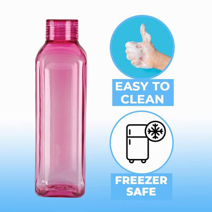 Unbreakable Plastic Water Bottles – Pack of 6 (1 L) | BPA‑Free, Airtight & Leak‑Proof