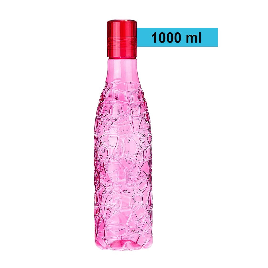 Water bottle set of 6 x 1000 ml BPA-free, leak-proof fridge & gym bottles. Durable plastic, eco-friendly, perfect for home, office & travel hydration.