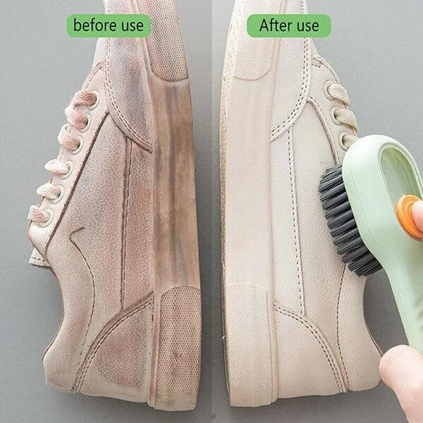 Shoe Cleaning Brush Dispenser – 3-in-1 Automatic Foam & Brush Cleaner with Refill Cartridges