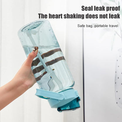 3-Piece Motivational Water Bottle Set (2L+900ml+300ml) – BPA-Free, Leakproof, for Gym & Office