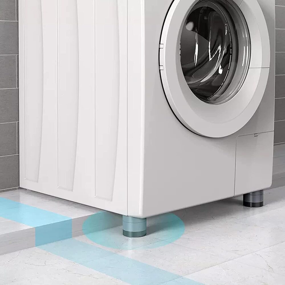 Anti-Vibration Washing Machine Pads – Set of 4 Heavy-Duty Shock Absorber Feet for Floor Protection & Noise Reduction
