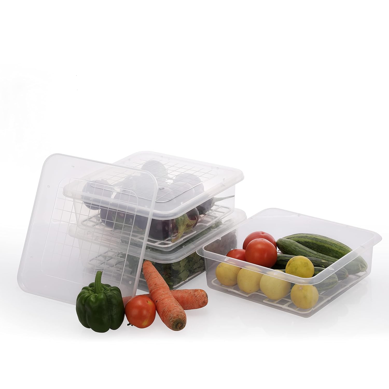 Plastic Fridge Storage Container – 2500 ml Airtight BPA-Free Freezer-Safe Kitchen Organizer Box