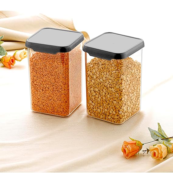 Plastic Grocery Container – 1100 ml Airtight BPA-Free Food Storage Jar for Kitchen & Pantry
