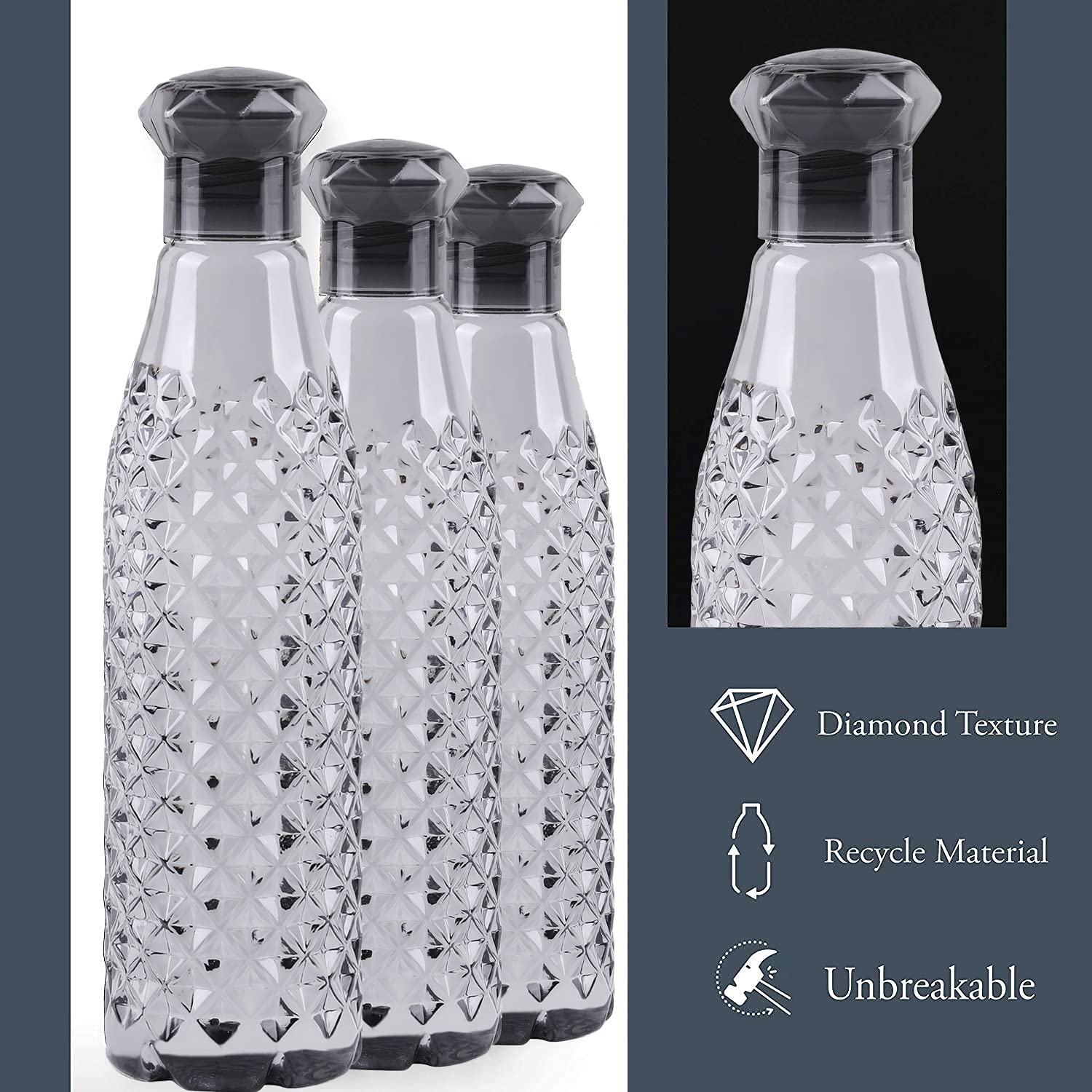1000 ml unbreakable, airtight plastic water bottle. BPA-free, leak-proof, fridge-safe—perfect for gym, school, office, and travel.