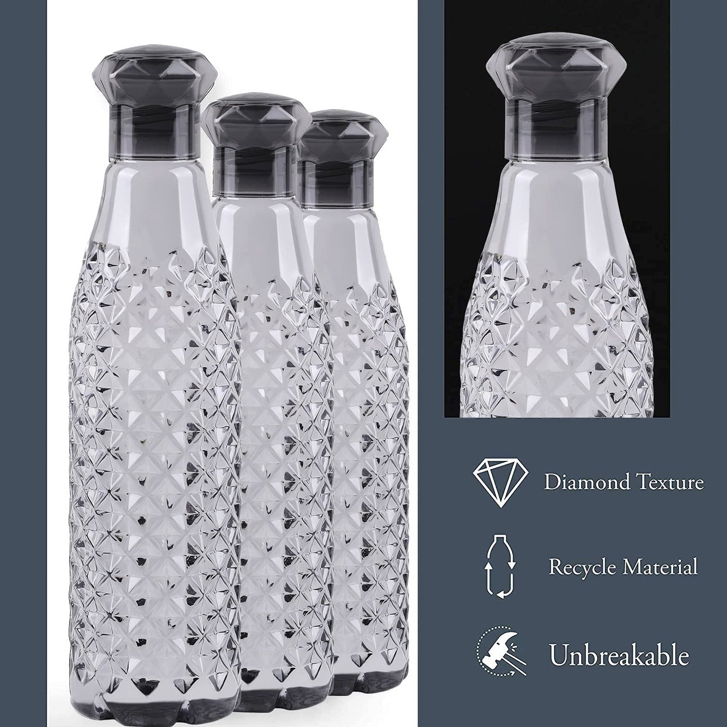 1000 ml unbreakable, airtight plastic water bottle. BPA-free, leak-proof, fridge-safe—perfect for gym, school, office, and travel.