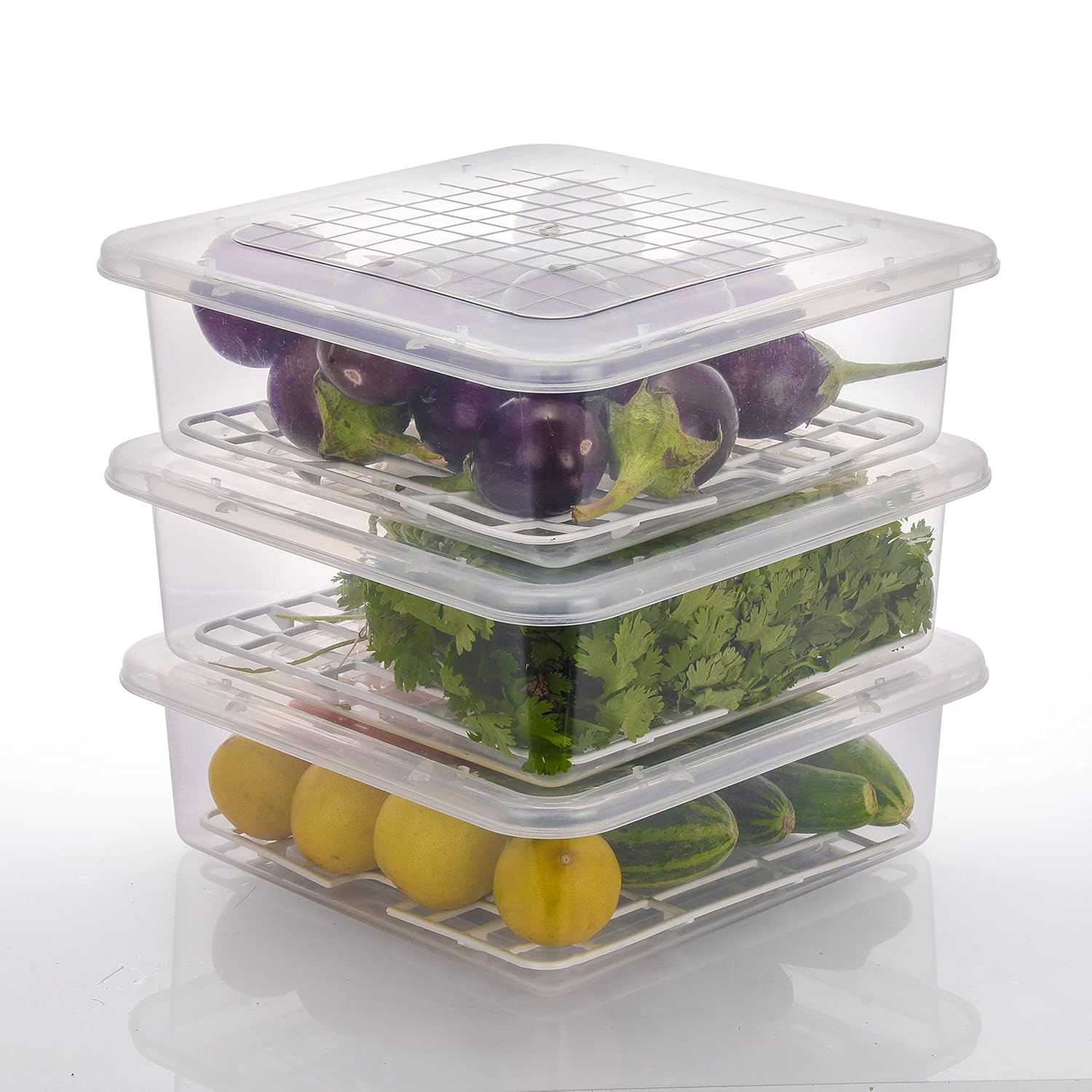 Plastic Fridge Storage Container – 2500 ml Airtight BPA-Free Freezer-Safe Kitchen Organizer Box