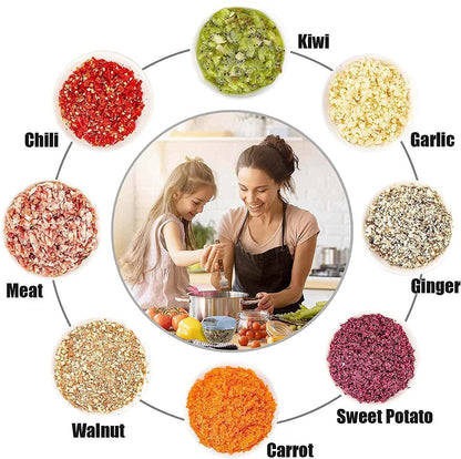 Vegetables Chopper – 1000 ml Push Food Processor for Vegetables & Nuts, No Electricity