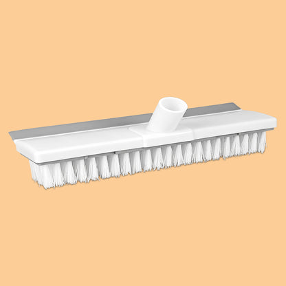 2‑in‑1 Tile & Grout Cleaning Brush – Stiff Bristles with Rubber Squeegee, Long Handle
