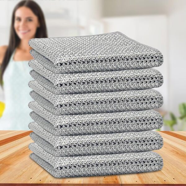 Non-Scratch Scrub Pad for Kitchen Utensils – Reusable Dish Washing Cloth for Non-Stick & Steel