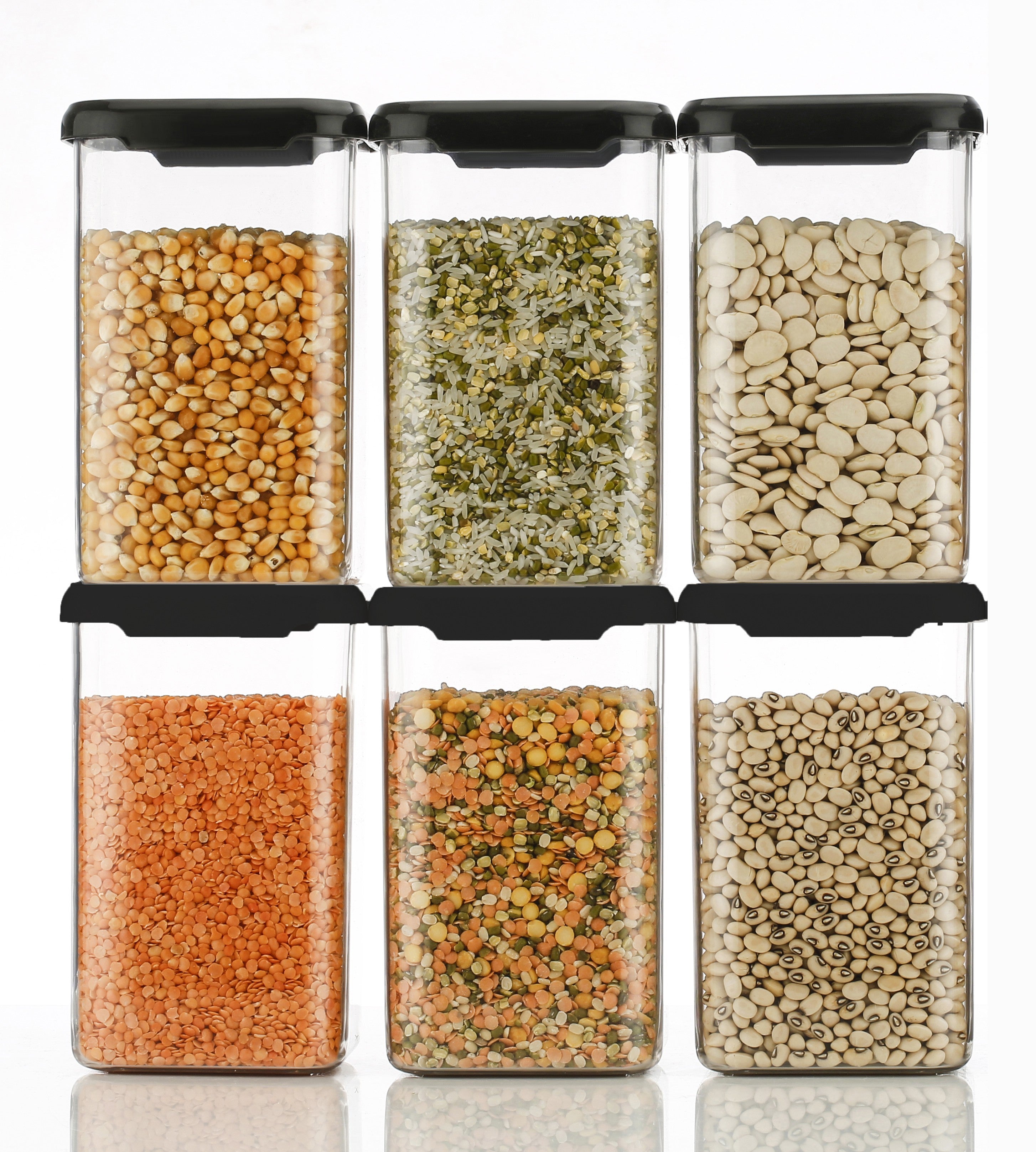 Plastic Grocery Container – 1100 ml Airtight BPA-Free Food Storage Jar for Kitchen & Pantry
