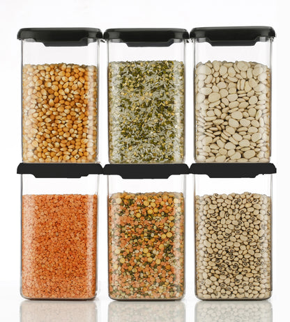 Plastic Grocery Container – 1100 ml Airtight BPA-Free Food Storage Jar for Kitchen & Pantry