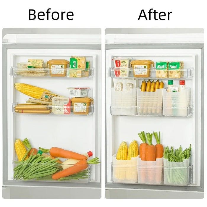 Fridge Storage Container – 6-Pack 1 L Airtight Utility Boxes for Kitchen & Pantry Organization