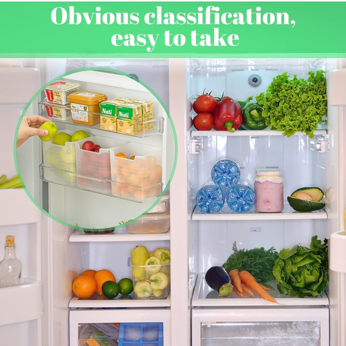 Fridge Storage Container – 6-Pack 1 L Airtight Utility Boxes for Kitchen & Pantry Organization