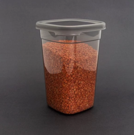 Plastic Grocery Storage Container – 1100ml Airtight Food Jar | BPA-Free, Transparent, Stackable Box for Kitchen & Pantry