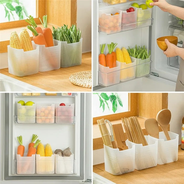 Fridge Storage Container – 6-Pack 1 L Airtight Utility Boxes for Kitchen & Pantry Organization